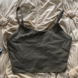 olive green lulu lemon dupe top